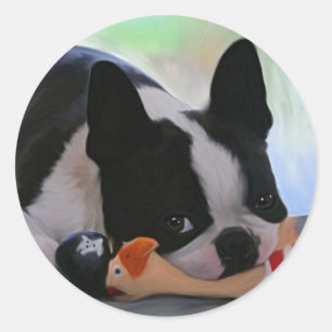 Resting Classic Round Sticker