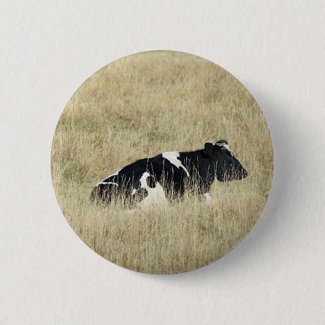 Resting Cow - Button (Front)