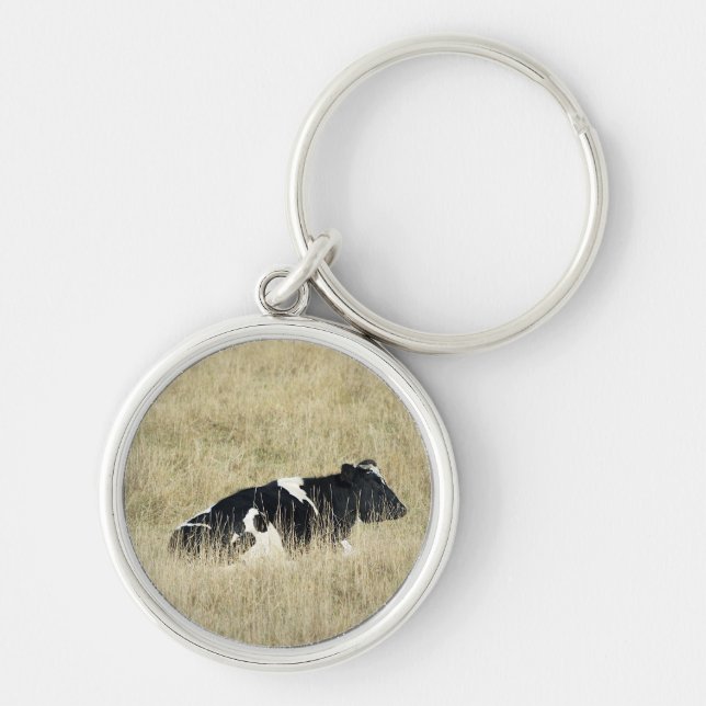 Resting Cow - Keychain (Front)