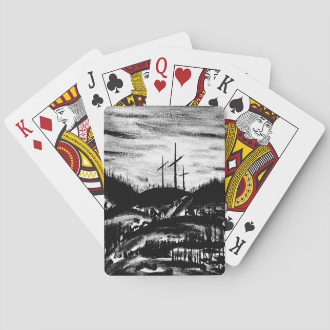 Resting Cross Poker Cards (Back)