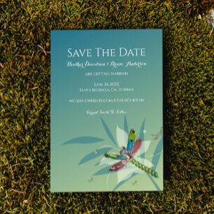 Resting Dragonfly Save The Date Announcement