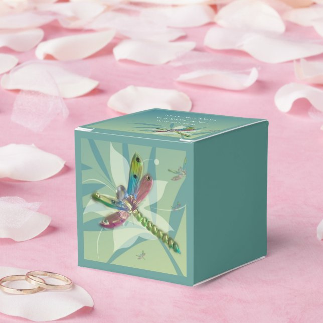 Resting Dragonfly Wedding Favor Box (Wedding)