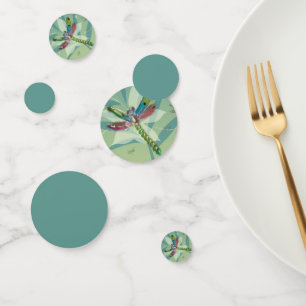 Resting Dragonfly Wedding Shower Table Confetti