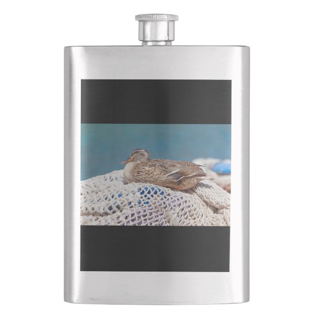 Resting Duck Flask (Front)