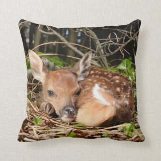 RESTING FAWN THROW PILLOW