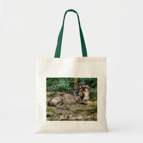Resting Female Grey Wolf  Wilderness Photo Gift Tote Bag