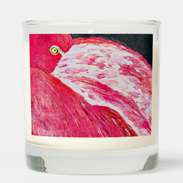 Resting Flamingo Candle (Front)