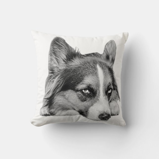 Resting Gaze Throw Pillow (Front)