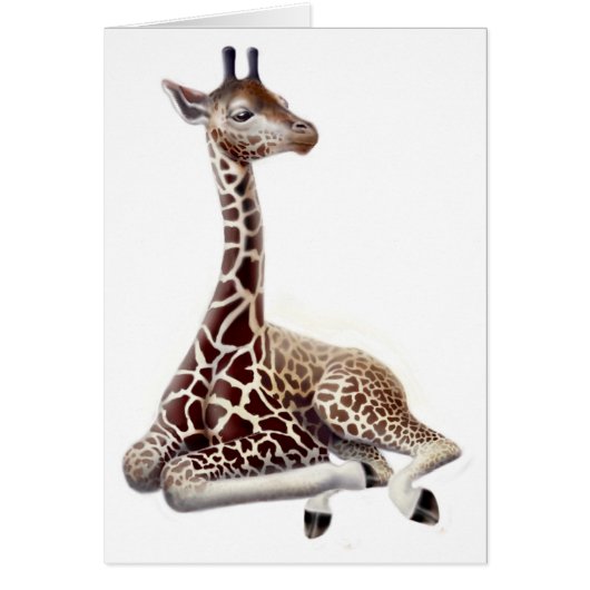 Resting Giraffe Card (Front)
