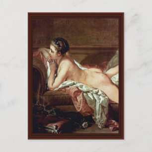 Resting Girl Detail (Madmoiselle O'Murphy) Postcard