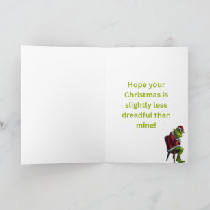 Resting grinch face card