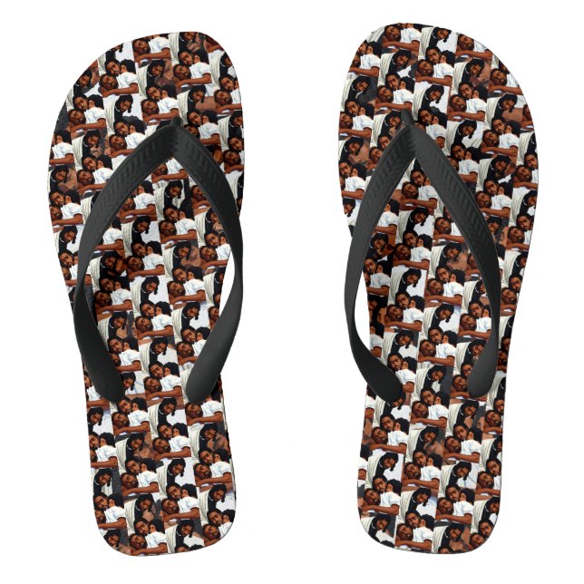 Resting in His Presence Christian Flip-Flops Flip Flops (Footbed)