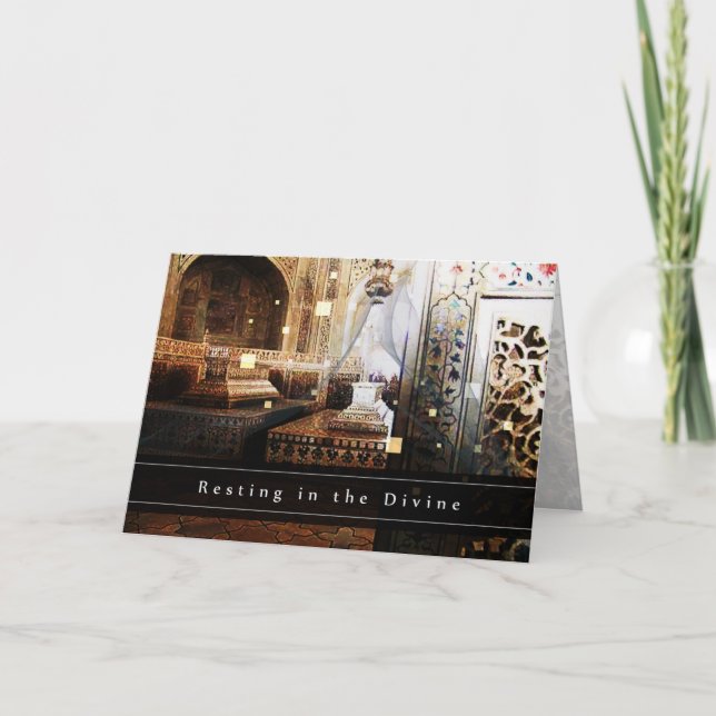 Resting In The Divine - Card, Condolence, Greeting Card (Front)