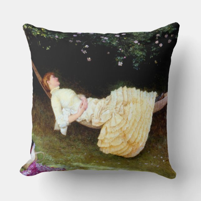 Resting in the Shade Throw Pillow (Front)