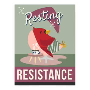Resting Is My Resistance – Retro Style Print