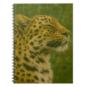 Resting Leopard in Sanctuary Setting Notebook