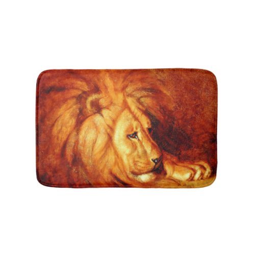 Resting Lion by Abbott Handerson Thayer Bath Mat