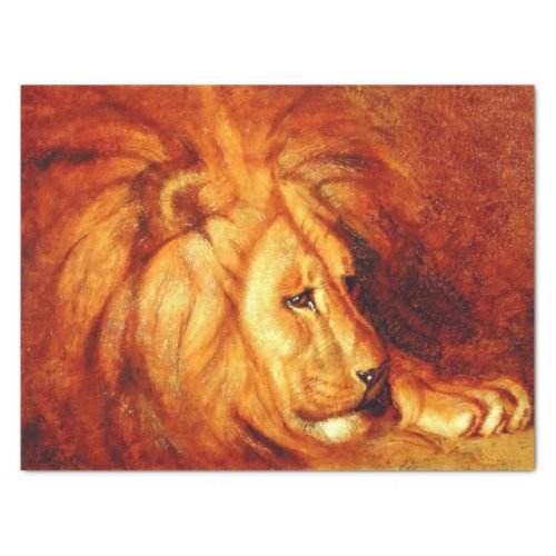 Resting Lion by Abbott Handerson Thayer Tissue Paper
