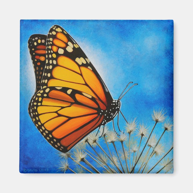Resting Monarch magnet (Front)