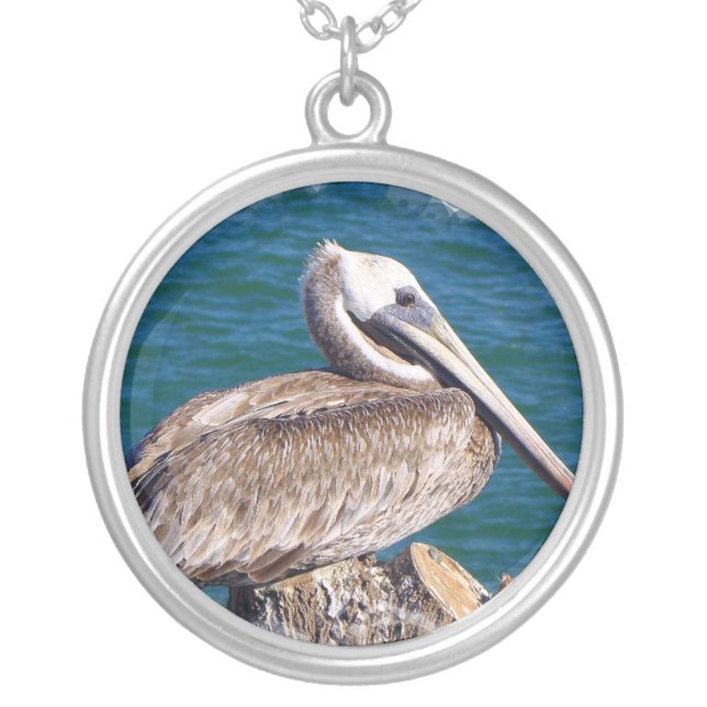 Resting Pelican Necklace (Front)