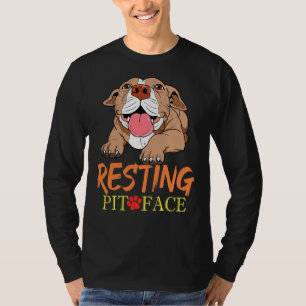 Resting Pit Face Pitbull Pit Bull Terrier Product T-Shirt