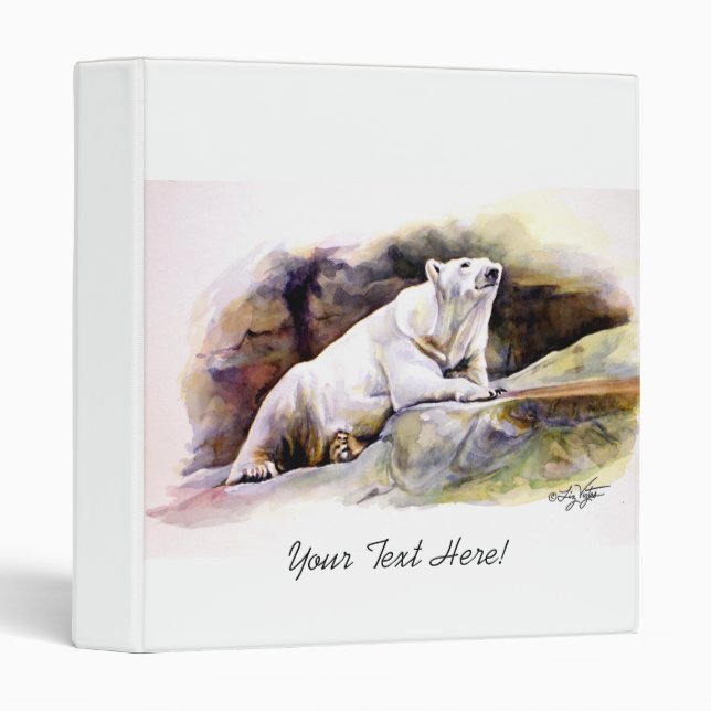 Resting Polar Bear Avery Binder (Front/Spine)