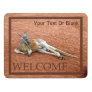 Resting Red Kangaroo Buck - Welcome Door Sign