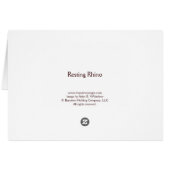 Resting Rhino Cards (Back Horizontal)