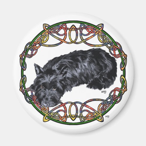 Resting Scottie Celtic Knotwork