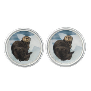 Resting Sea Otter Cufflinks