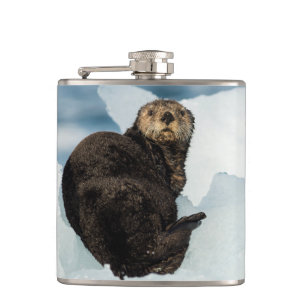 Resting Sea Otter Flask