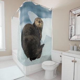 Resting Sea Otter Shower Curtain