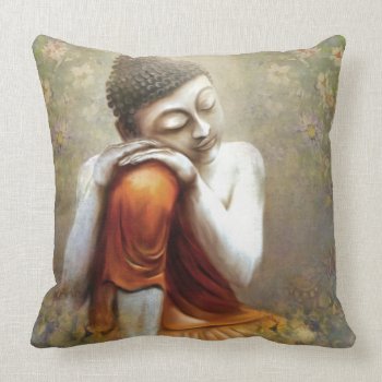 Resting Siddhartha Throw Pillow by Avanda at Zazzle