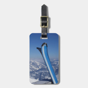 Resting Skis Luggage Tag