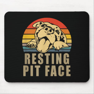 Resting T Face - Tbull Lovers Gift For Men And Wom Mouse Pad