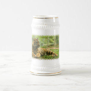 Resting Tiger Beer Stein