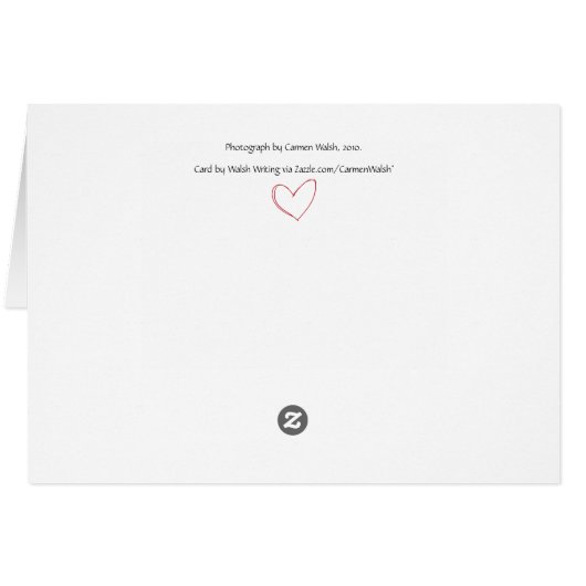 Resting tiger card (Back Horizontal)