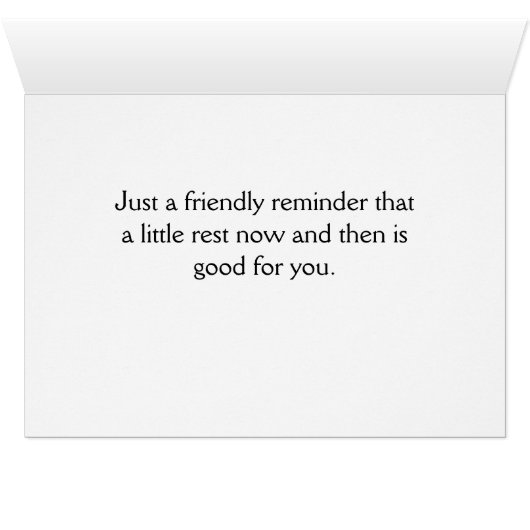 Resting tiger card (Inside Horizontal (Bottom))