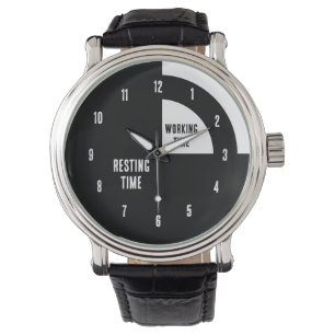 Resting Time / Working Time Funny Watch