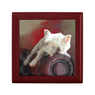 Resting Westie Gift Box