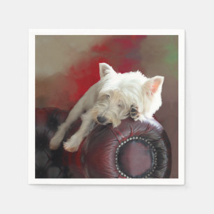 Resting Westie Napkins