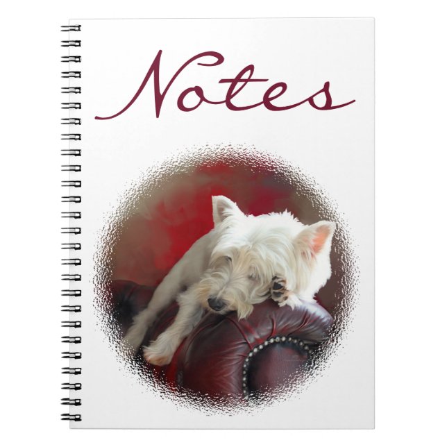 Resting Westie Notebook (Front)