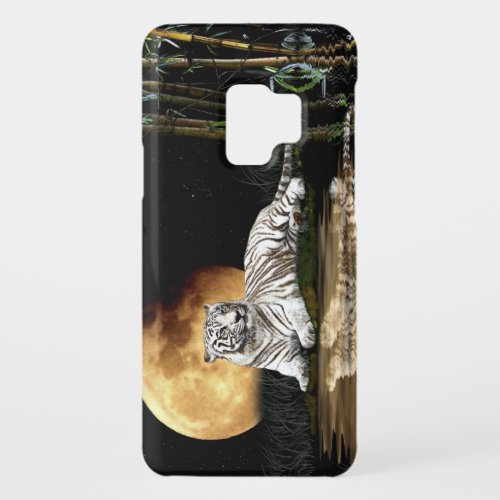 Resting White Tiger  Moon Big Cat Wildlife Case_Mate Samsung Galaxy S9 Case