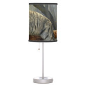 Resting White Tiger Table Lamp (Right)