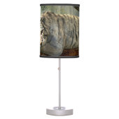 Resting White Tiger Table Lamp (Front)