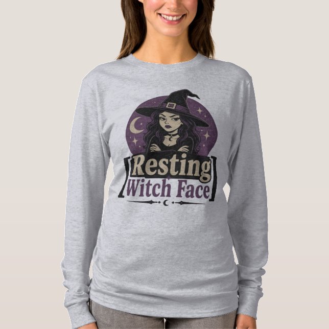 Resting Witch Face  Basic Long Sleeve T-Shirt (Front)