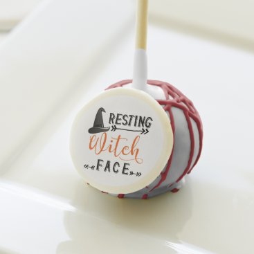 resting witch face cake pops
