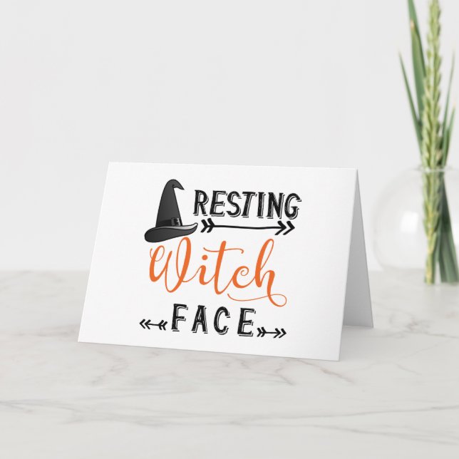 resting witch face card (Front)