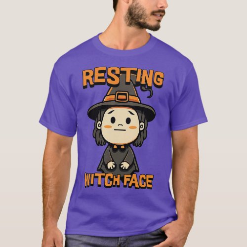 Resting Witch Face Cute witch toon T_Shirt