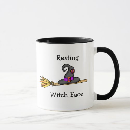 Resting Witch Face Funny Halloween Mug